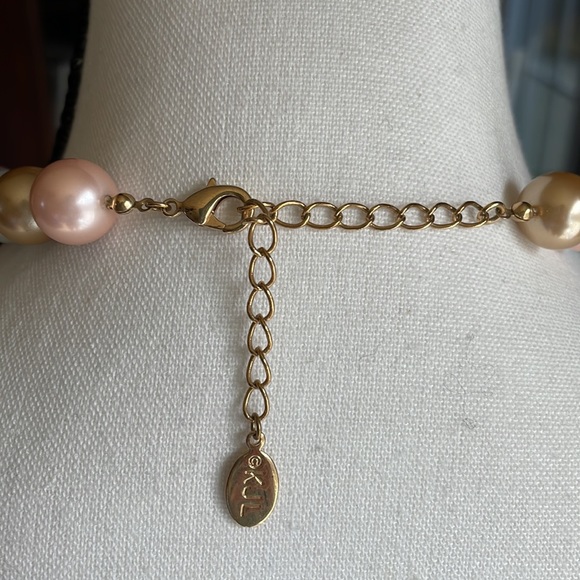 K.J.L. Kenneth Lane Multi-Colored Pastel Pearl Necklace - Picture 6 of 9